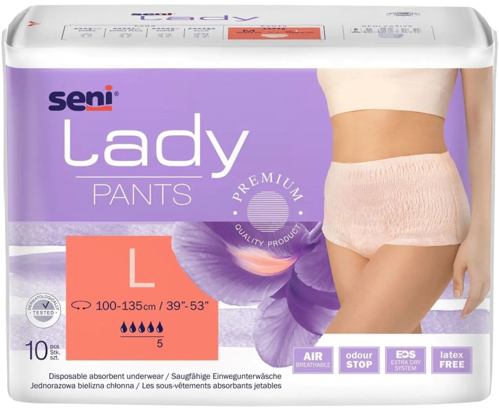 Подгузники-трусики Seni Lady Pants L / 10 pcs