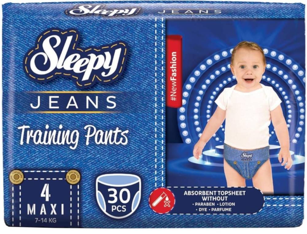Подгузники-трусики Sleepy Jeans Pants 4 / 30 pcs