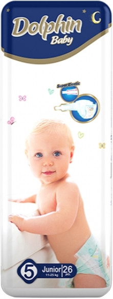 Подгузники Dolphin Junior 5 / 26 pcs