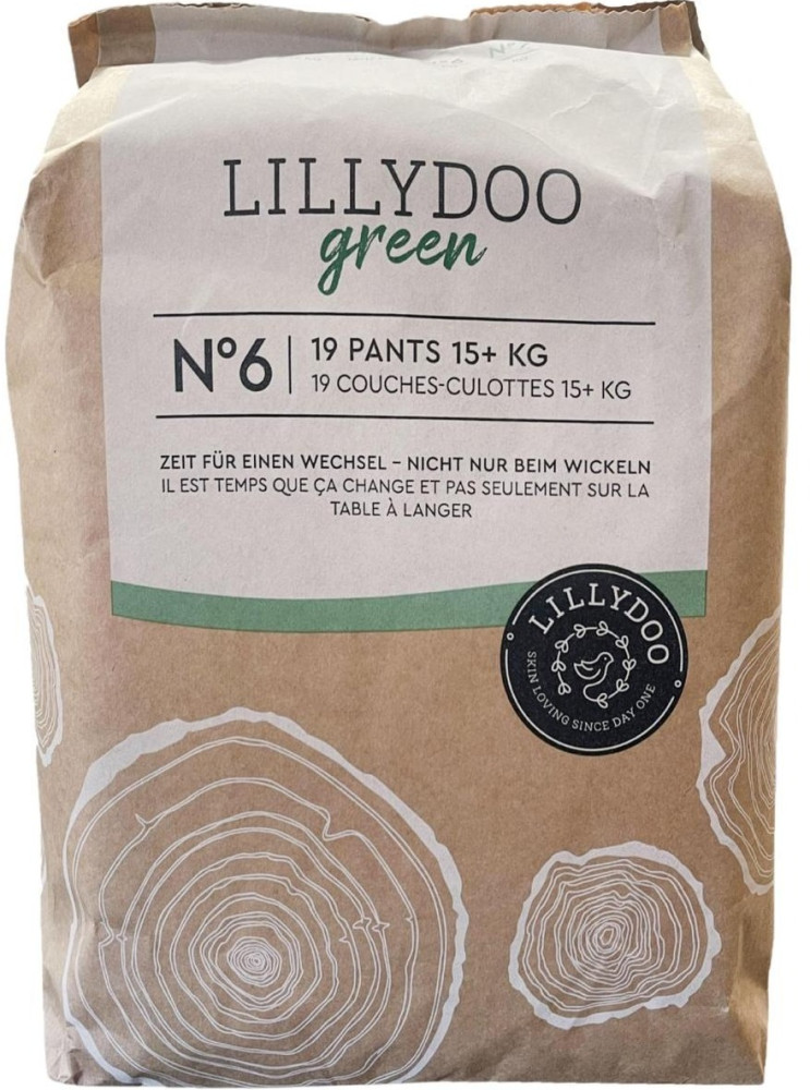 Подгузники-трусики LILLYDOO Green Pants 6 / 19 pcs