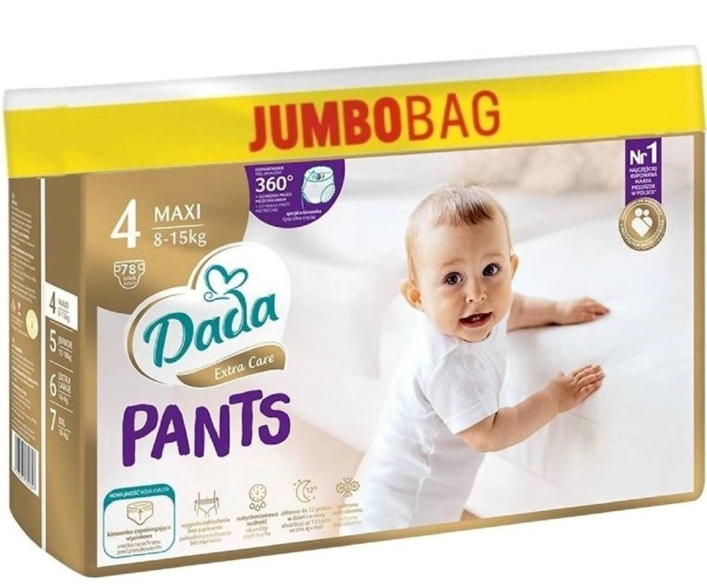 Подгузники-трусики Dada Extra Care Pants 4 / 78 pcs