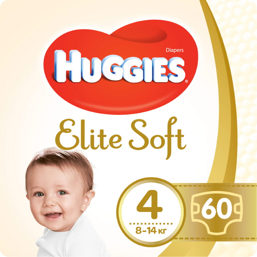 Підгузки Huggies Elite Soft 4 / 60 pcs