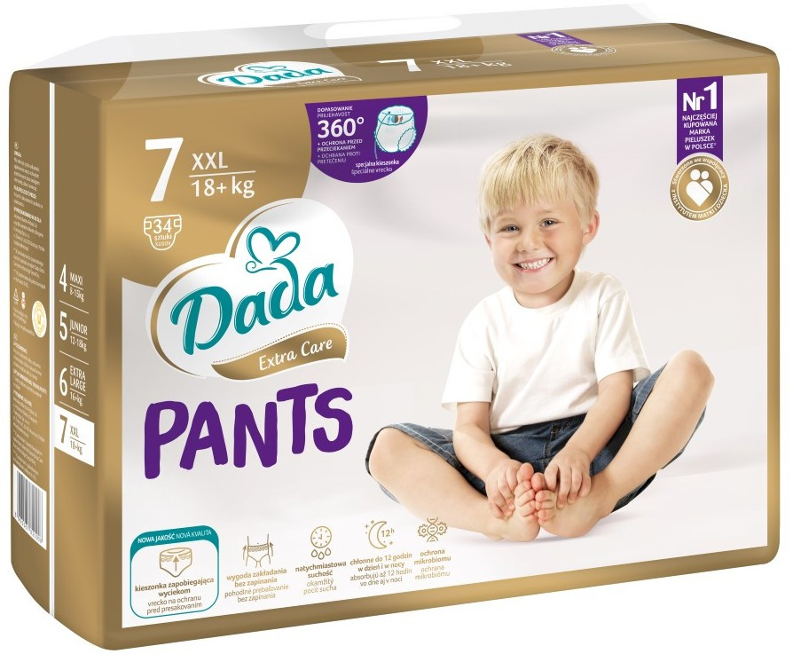 Подгузники-трусики Dada Extra Care Pants 7 / 34 pcs
