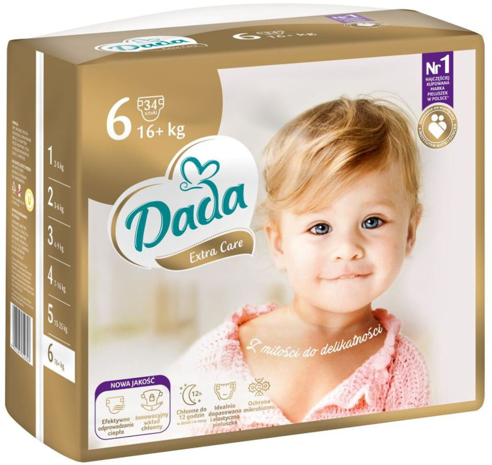 Підгузки Dada Extra Care 6 / 34 pcs