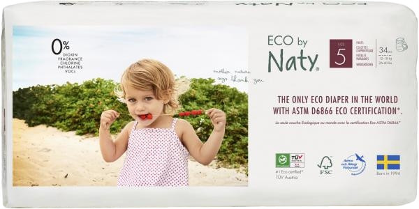Подгузники-трусики Naty Eco Pants 5 / 34 pcs