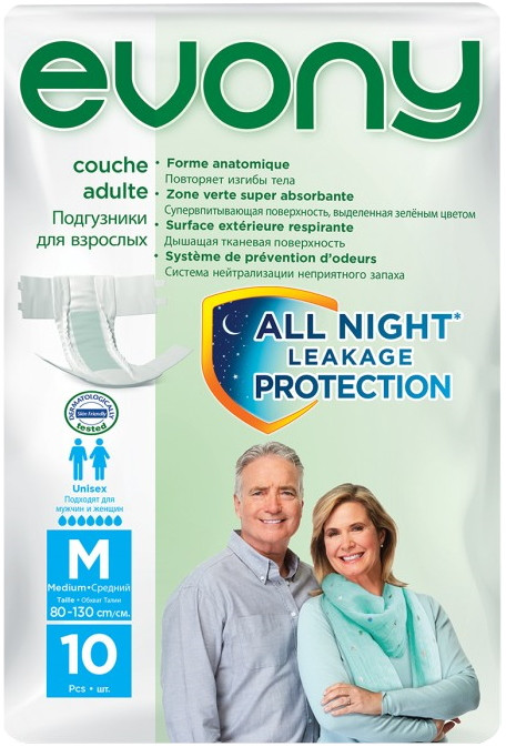 Підгузки EVONY Diapers M / 10 pcs