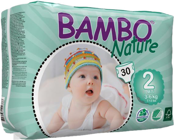 Подгузники Bambo Nature Diapers 2 / 30 pcs