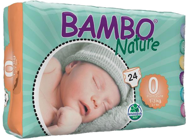 Подгузники Bambo Nature Diapers 0 / 24 pcs