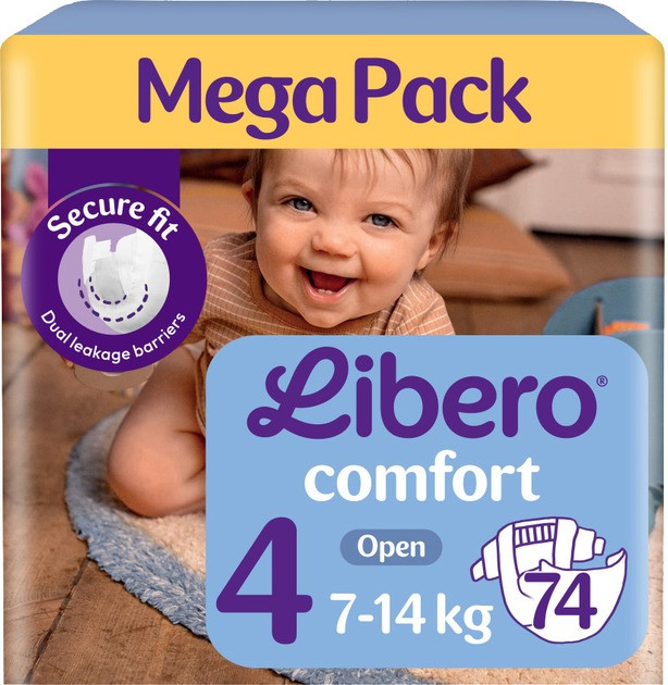 Підгузки Libero Comfort 4 / 74 pcs