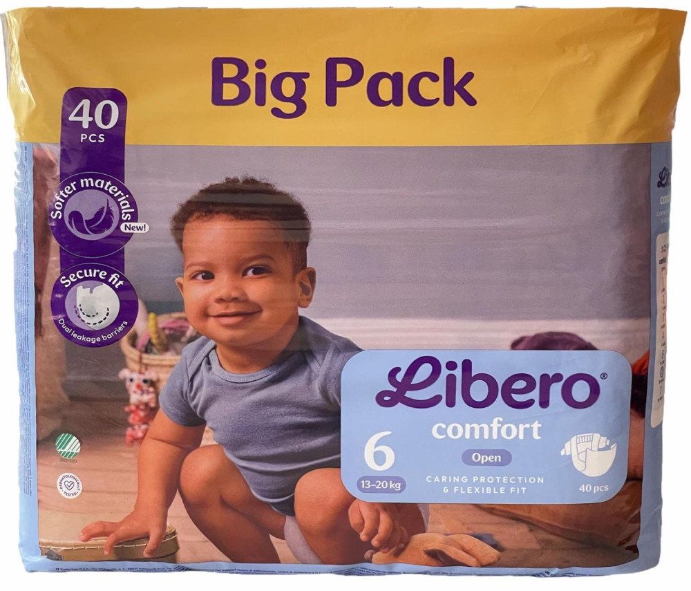 Підгузки Libero Comfort 6 / 40 pcs