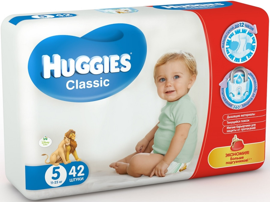 Підгузки Huggies Classic 5 / 42 pcs