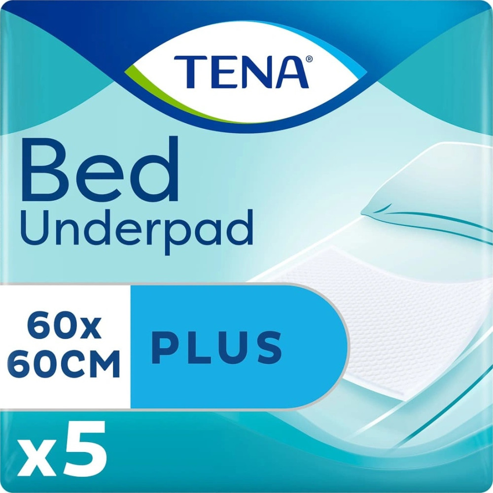 Пеленки Tena Bed Underpad Plus 60x60 / 5 pcs