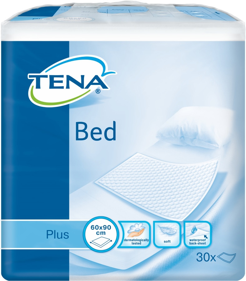 Пеленки Tena Bed Underpad Plus 90x60 / 30 pcs