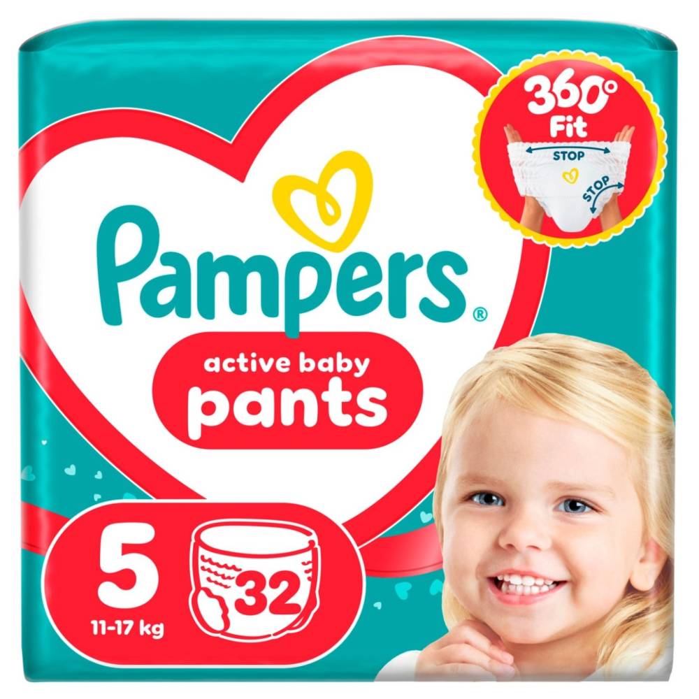 Подгузники-трусики Pampers Active Baby Pants 5 / 32 pcs