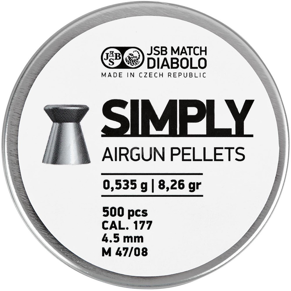 Пули и патроны JSB Simply 4.5 mm 0.535 g 500 pcs (001246-500)