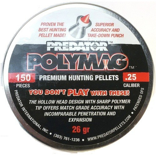 Пули и патроны JSB Predator Polymag 6.35 mm 1.645 g 150 pcs