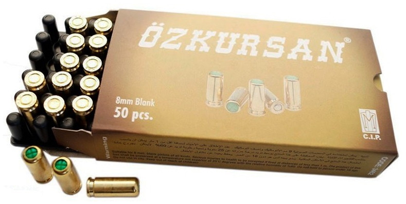 Пули и патроны Ozkursan P.A. Blank 8 mm 50 psc