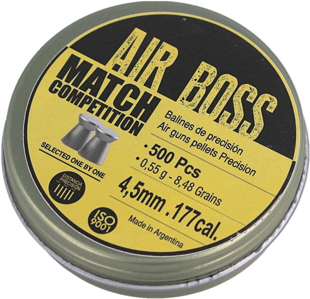 Пули и патроны AirBoss Mach Competition 4.5 mm 0.55 g 500 pcs (E30300)