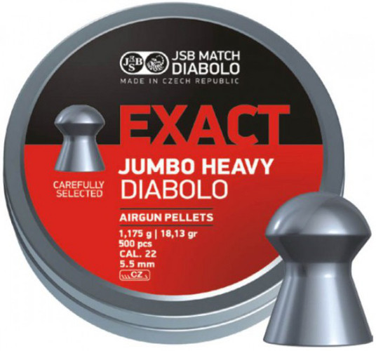 Пули и патроны JSB Jumbo Heavy 5.52 mm 1.17 g 500 pcs