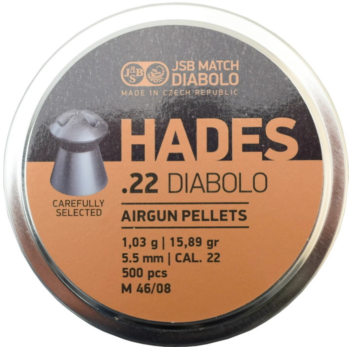 Пули и патроны JSB Hades 5.5 mm 1.03 g 500 pcs