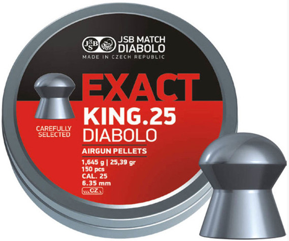 Пули и патроны JSB Exact King 6.35 mm 1.64 g 150 pcs