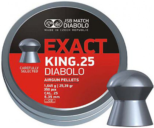 Пули и патроны JSB Exact King 6.35 mm 1.64 g 350 pcs