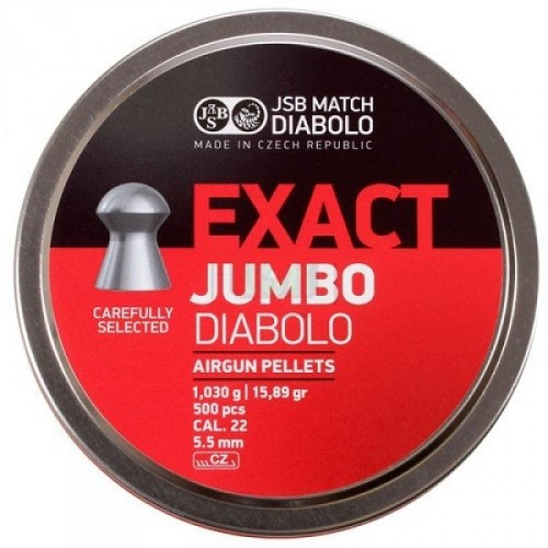 Пули и патроны JSB Exact Jumbo 5.51 mm 1.03 g 500 pcs