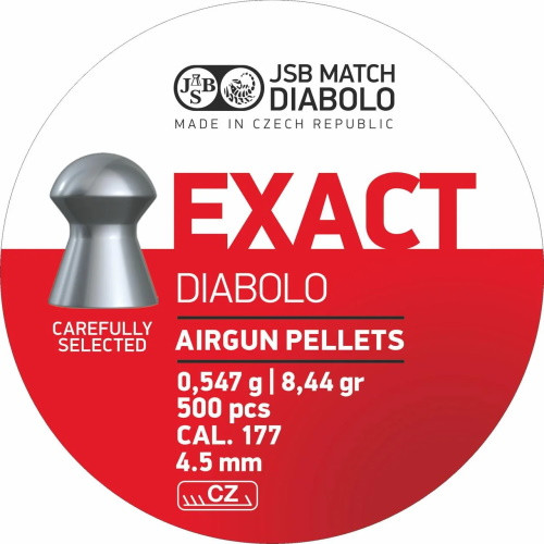 Пули и патроны JSB Diabolo Exact 4.5 mm 0.547 g 500 pcs