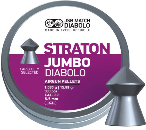 Пули и патроны JSB Diablo Jumbo Straton 5.5 mm 1.03 g 500 pcs