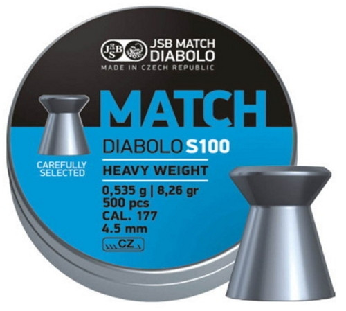 Пули и патроны JSB Match HW 4.5 mm 0.535 g 500 pcs