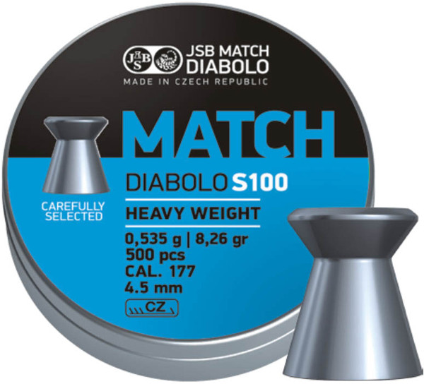 Пули и патроны JSB Match Diablo S100 4.5 mm 0.53 g 500 pcs