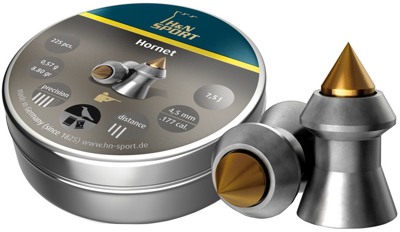 Кулі й патрони Haendler & Natermann Hornet 4.5 mm 0.57 g 225 pcs