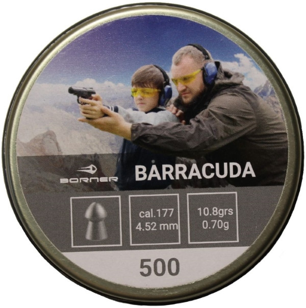 Кулі й патрони BORNER Barracuda 4.5 mm 0.7 g 500 pcs