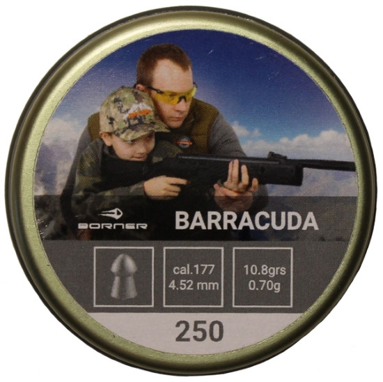 Кулі й патрони BORNER Barracuda 4.5 mm 0.7 g 250 pcs