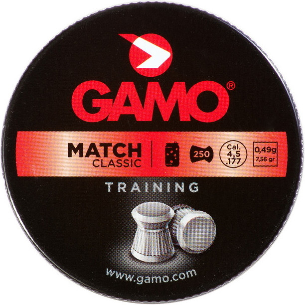 Кулі й патрони Gamo Match Classic 4.5 mm 0.49 g 250 pcs
