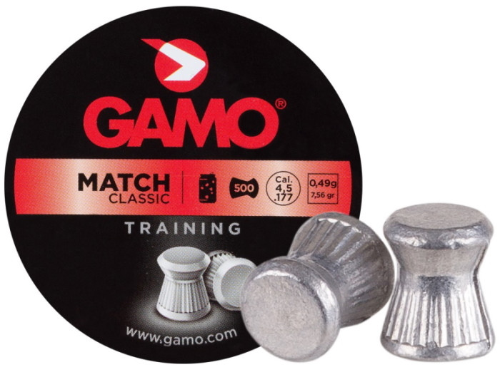 Кулі й патрони Gamo Match Classic 4.5 mm 0.49 g 500 pcs