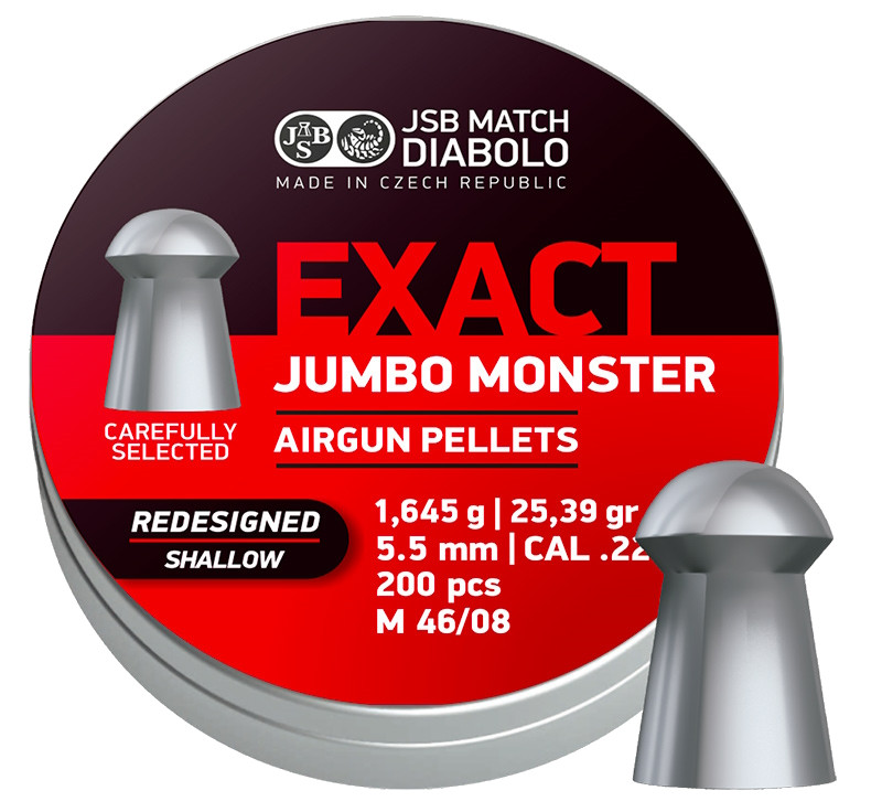 Кулі й патрони JSB Exact Jumbo Monster Redesigned SHALLOW (546189-200