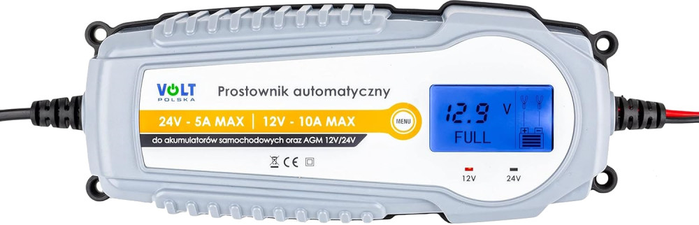 Зарядное устройство Volt Polska 12/24V 10A LCD