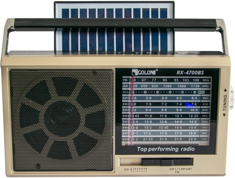 Радіоприймач / годинник Golon RX-4700BS