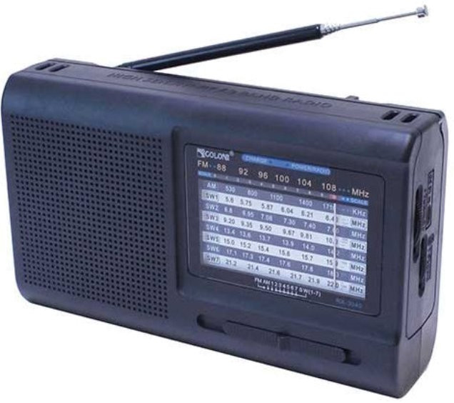 Радіоприймач / годинник Golon RX-3040