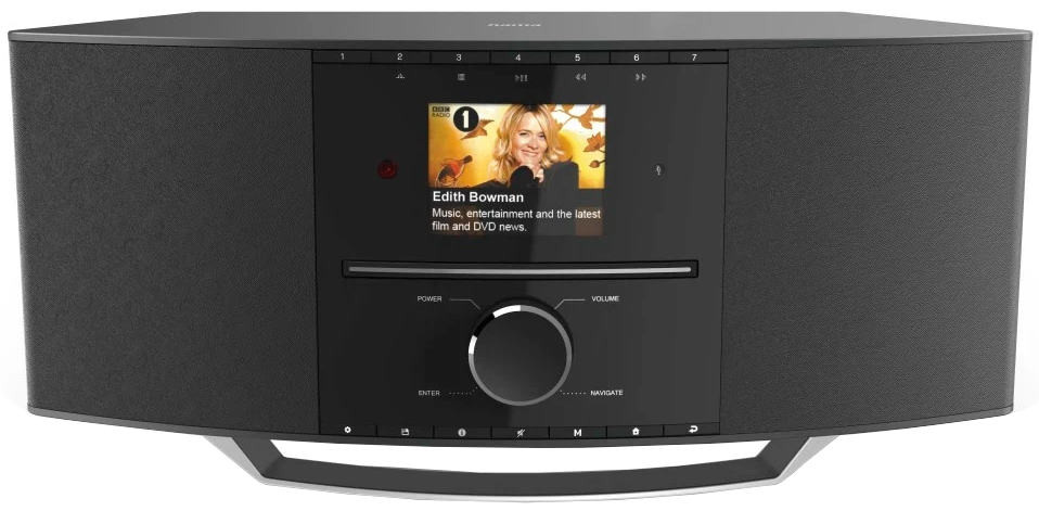 Радиоприемник / часы Hama DIR3510SCBTX