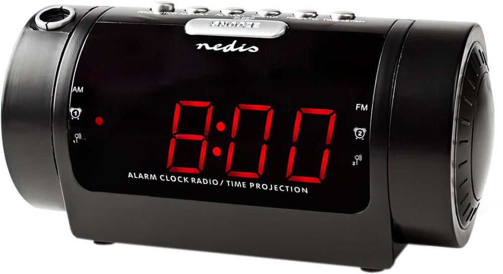 Радіоприймач / годинник Nedis CLAR005