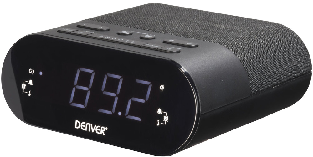 Радіоприймач / годинник Denver CRQ-107
