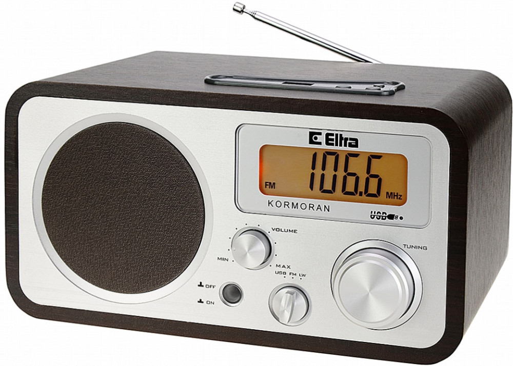Радіоприймач / годинник Eltra Kormoran USB