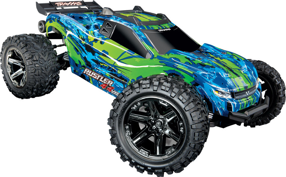 Радиоуправляемая машина Traxxas Rustler 4x4 VXL 110
