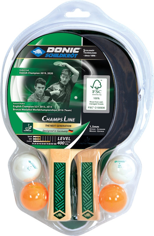 Набір для настільного тенісу Donic Champs 400 Cover Set