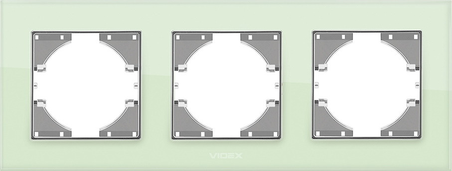 Рамка для розетки / выключателя Videx VF-BNFRG3H-GR