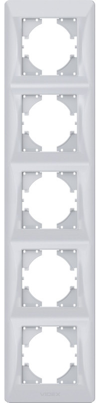 Рамка для розетки / выключателя Videx VF-BNFR5V-SS
