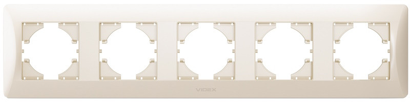 Рамка для розетки / выключателя Videx VF-BNFR5H-CR