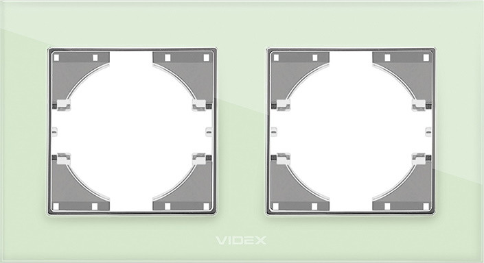 Рамка для розетки / выключателя Videx VF-BNFRG2H-GR